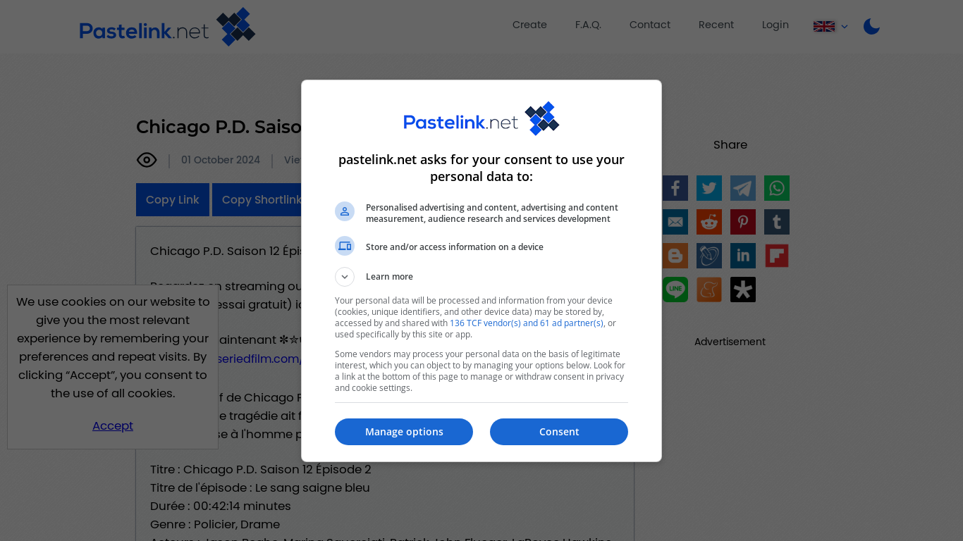 the desktop screenshot of pastelink.net