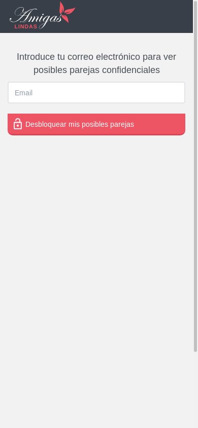 the mobile screenshot of amigaslindas.com