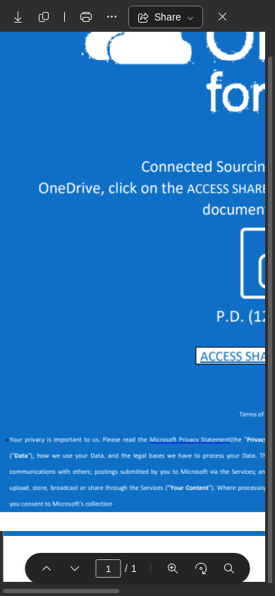the mobile screenshot of connectedsourcing-my.sharepoint.com