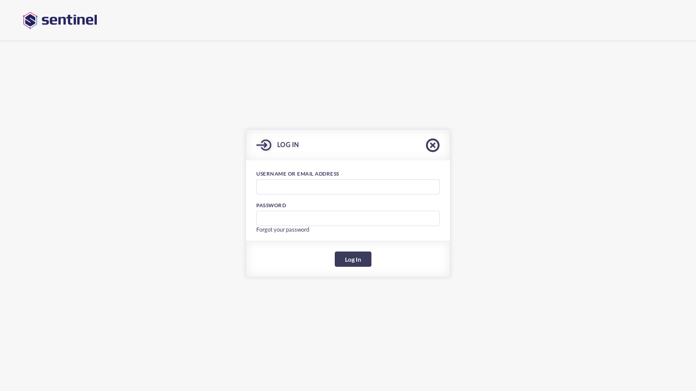 the desktop screenshot of sentinelbi.com