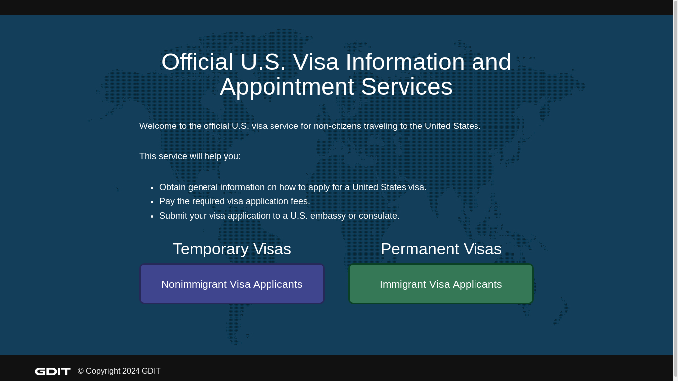 the desktop screenshot of ais.usvisa-info.com