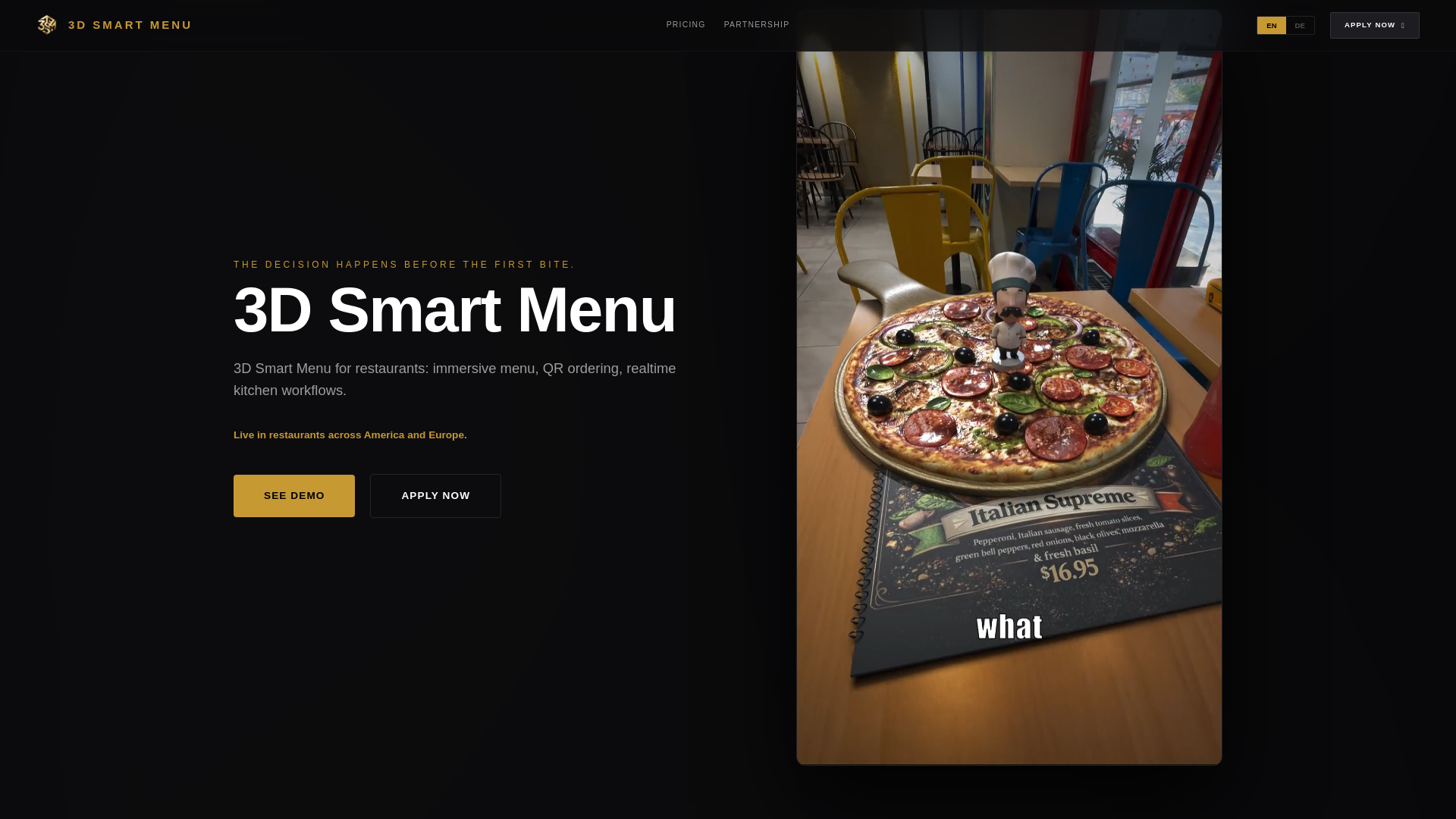 3D Smart Menu - Modern Digital Dining - URL Scan Results | Tiny Scan