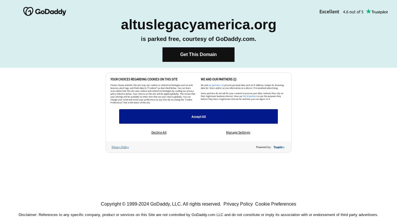 the desktop screenshot of altuslegacyamerica.org