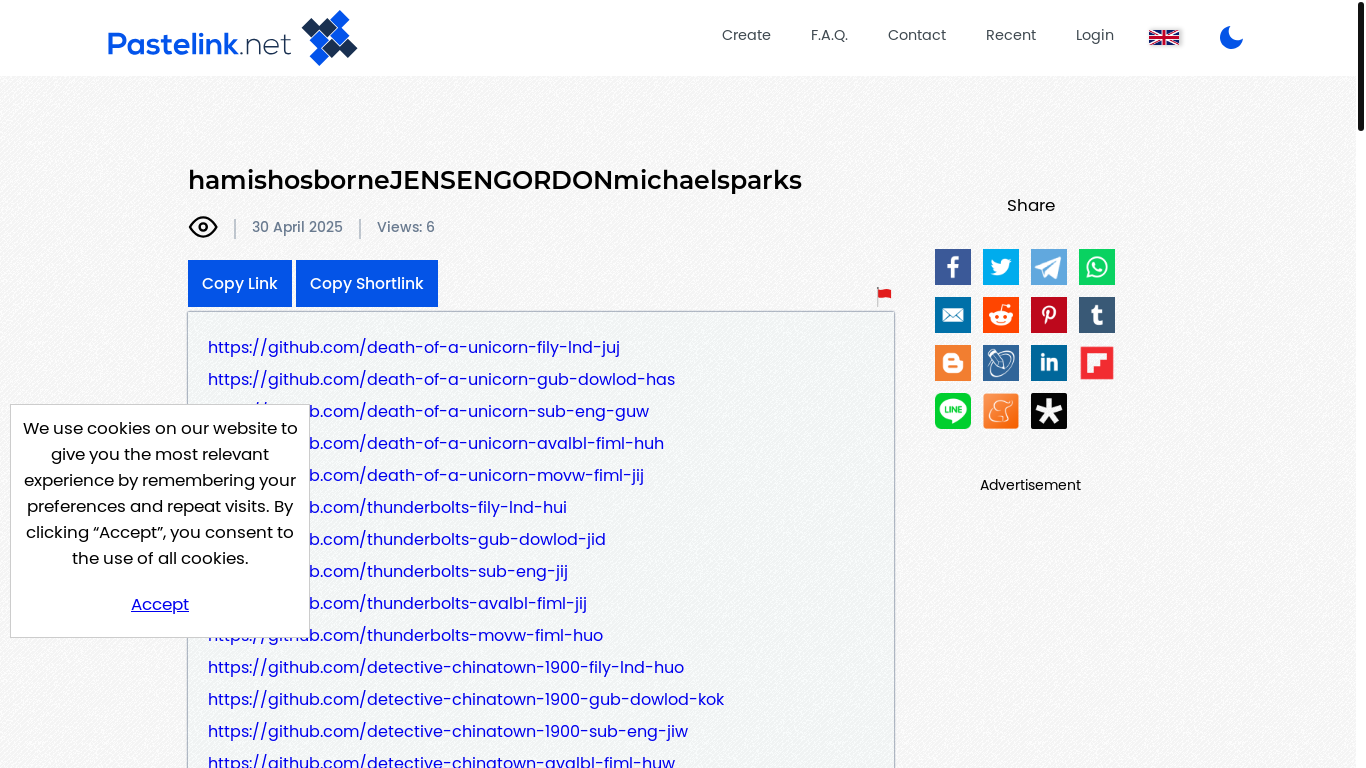 the desktop screenshot of pastelink.net