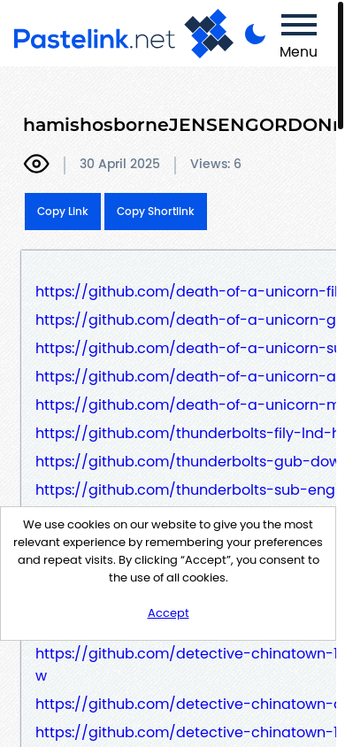 the mobile screenshot of pastelink.net
