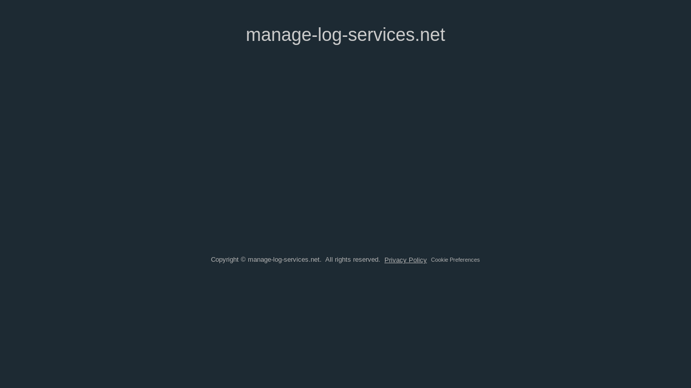 the desktop screenshot of manage-log-services.net
