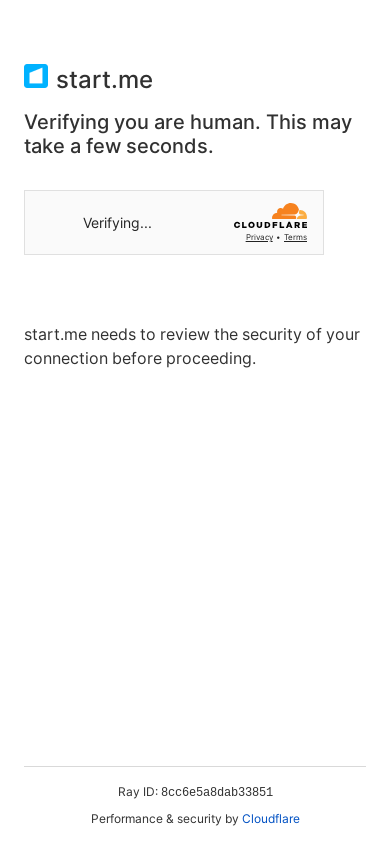 the mobile screenshot of start.me