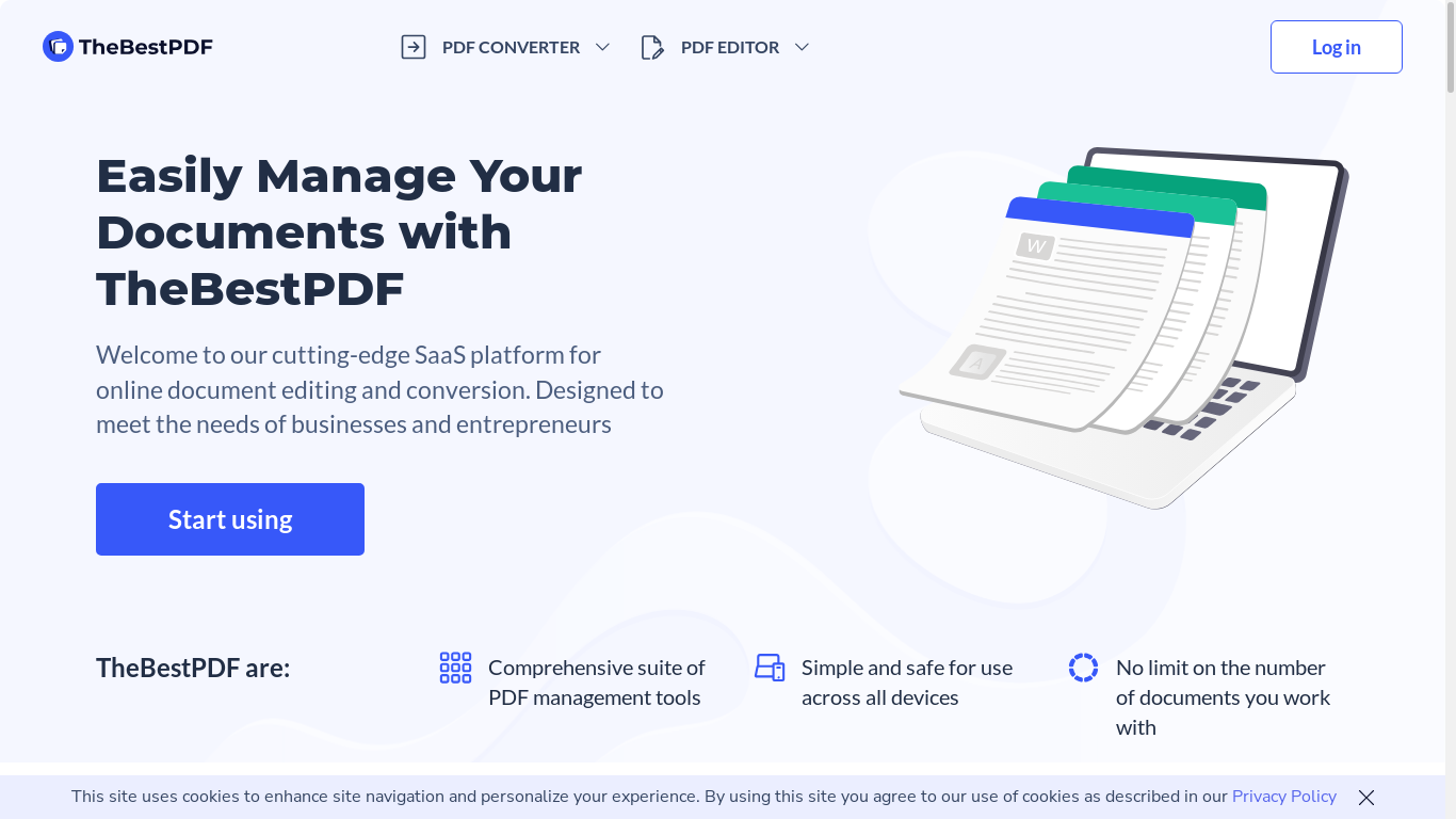 the desktop screenshot of thebestpdf.com