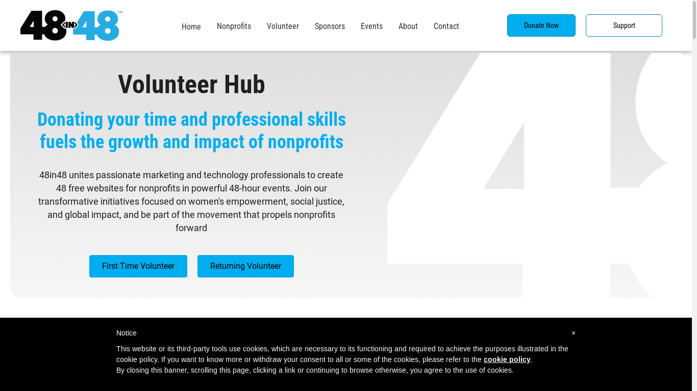the desktop screenshot of 48in48.org