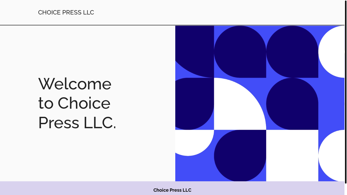 the desktop screenshot of www.choicepress.net