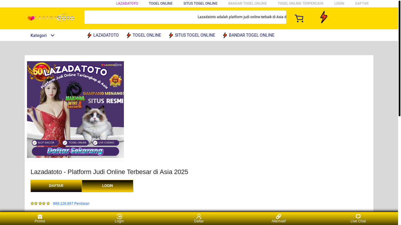 the desktop screenshot of lazadatoto.asia