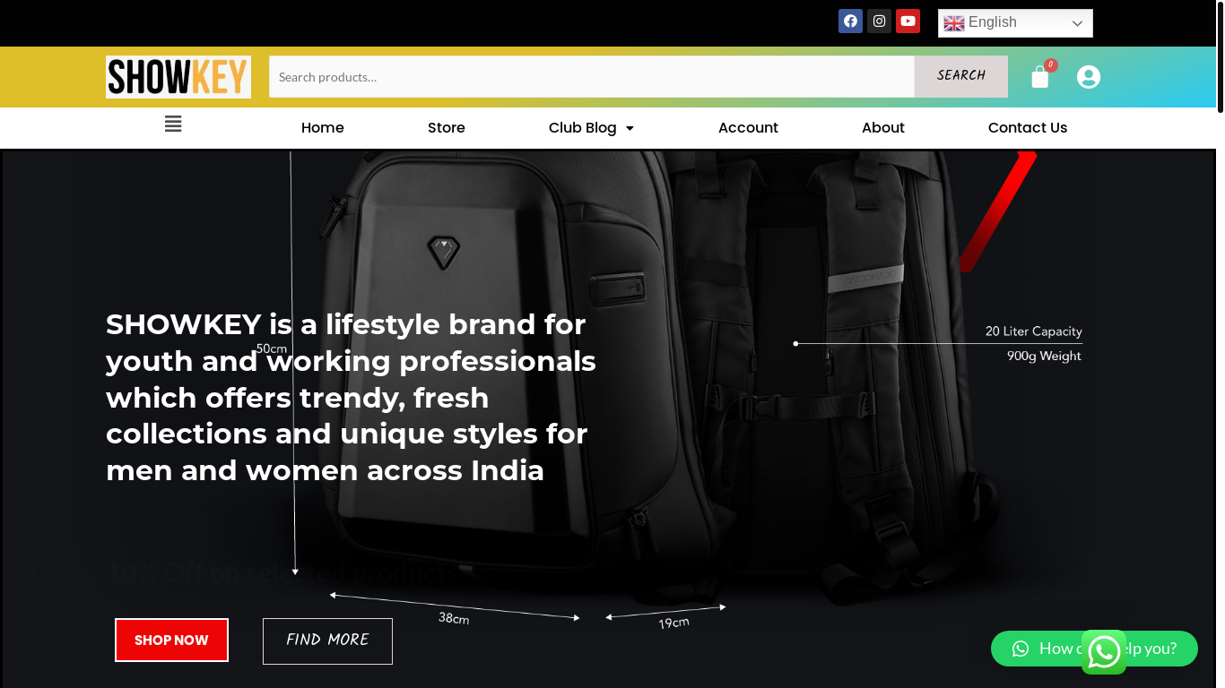 the desktop screenshot of myshowkey.in
