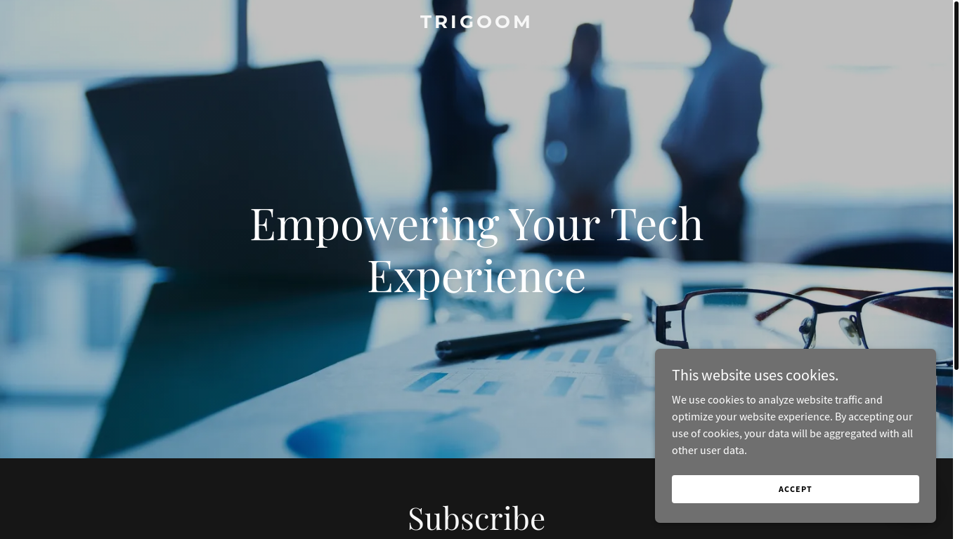 the desktop screenshot of trigoom.com