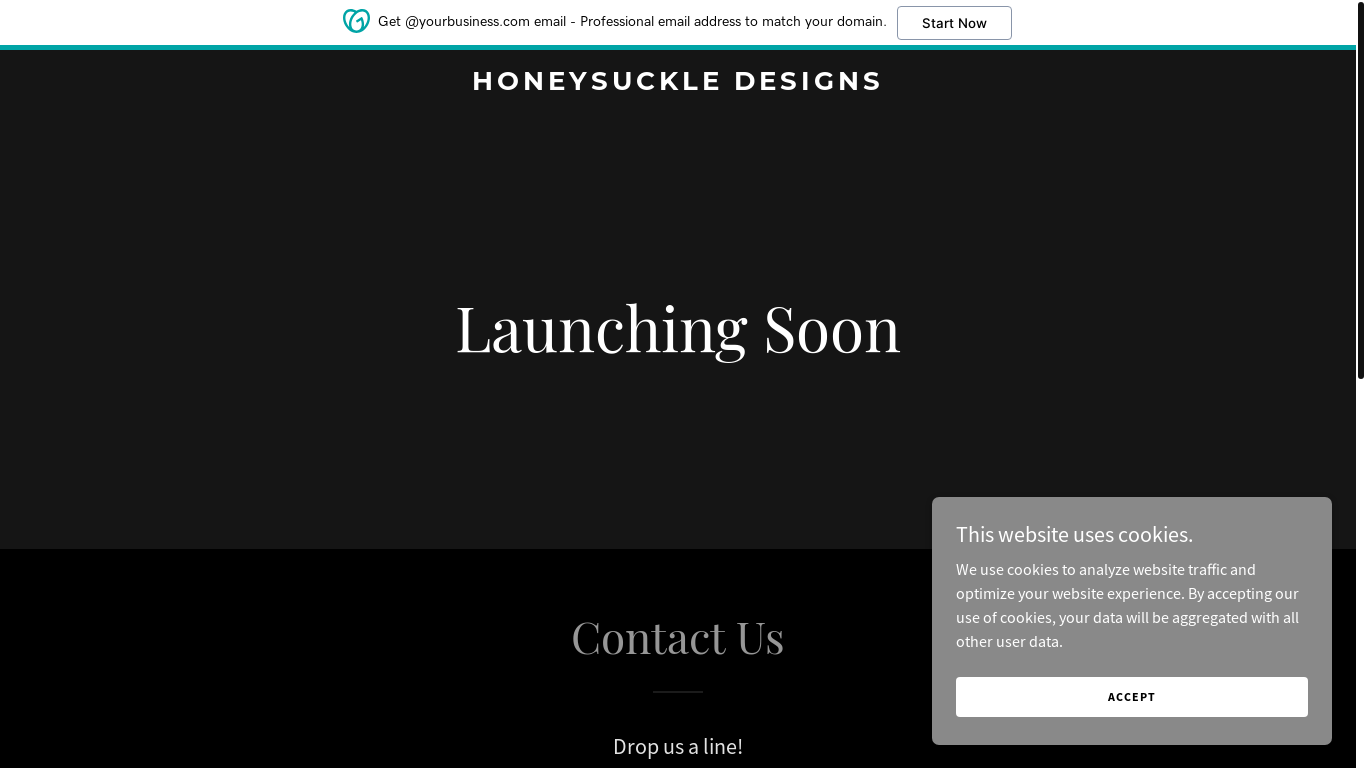 the desktop screenshot of honeysuckledesigns.shop