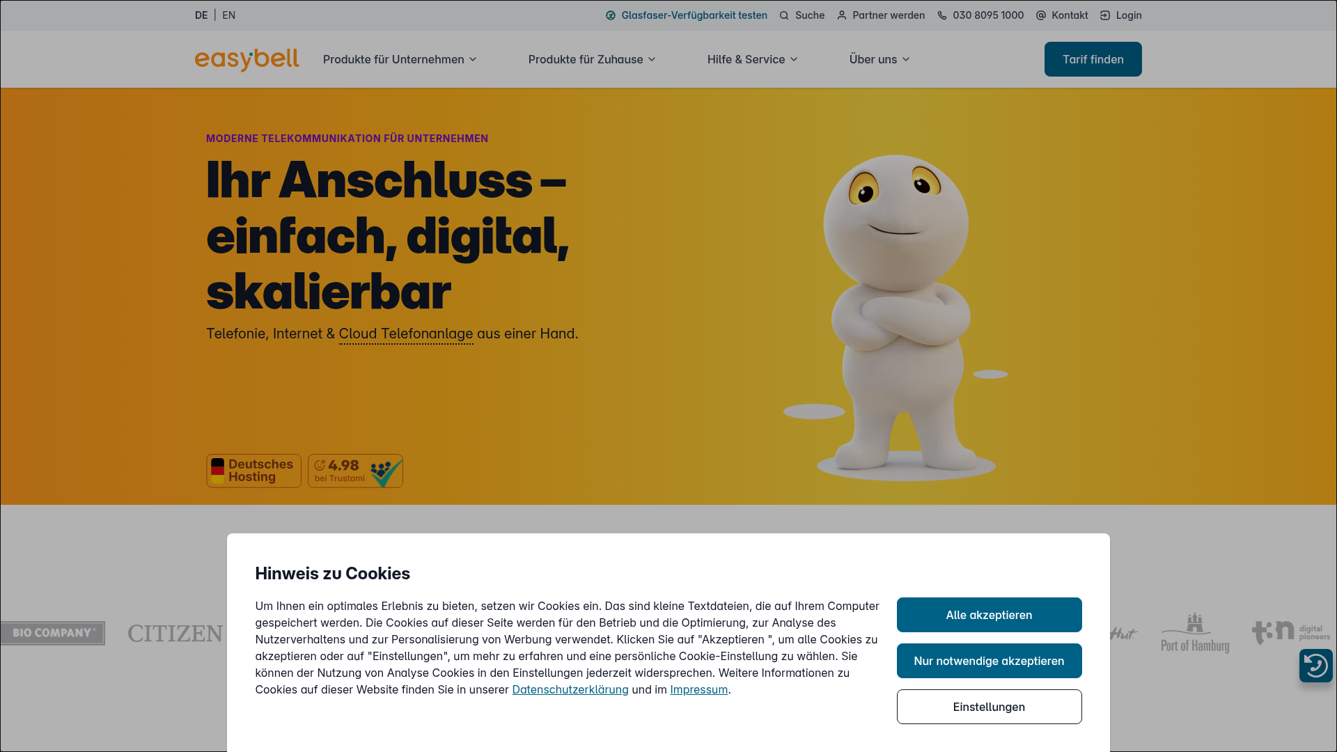 Easybell - Telefon- und Internet-Anschlüsse | Easybell - URL Scan ...