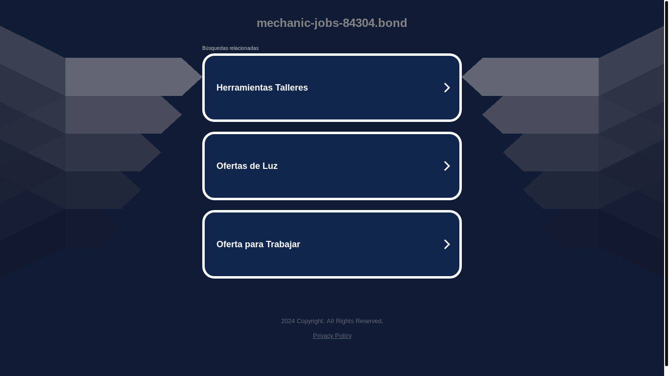 the desktop screenshot of mechanic-jobs-84304.bond