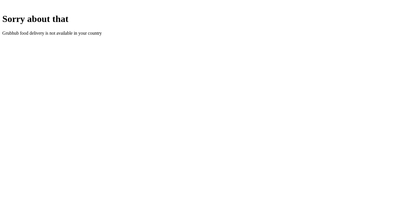 the desktop screenshot of www.grubhub.com