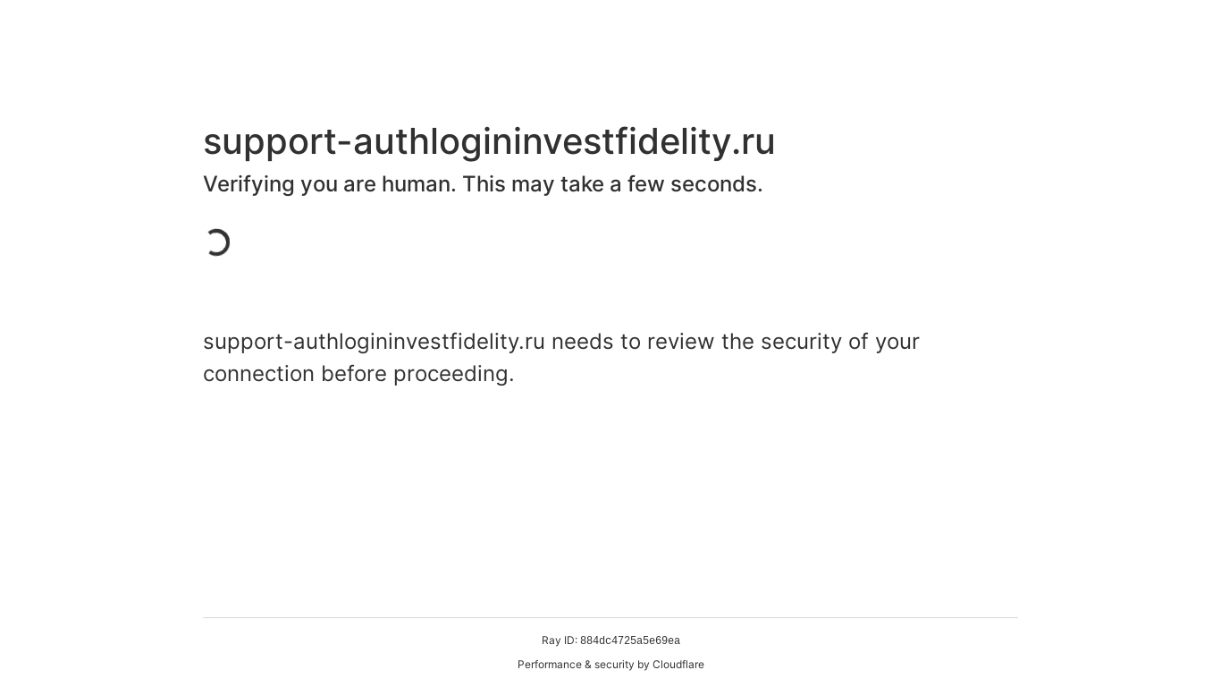 the desktop screenshot of support-authlogininvestfidelity.ru