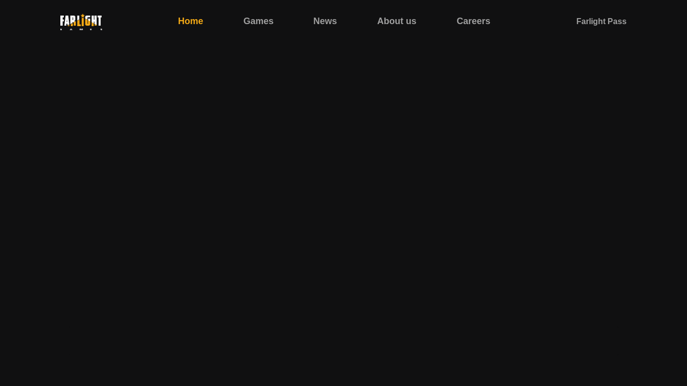 the desktop screenshot of www.farlightgames.com