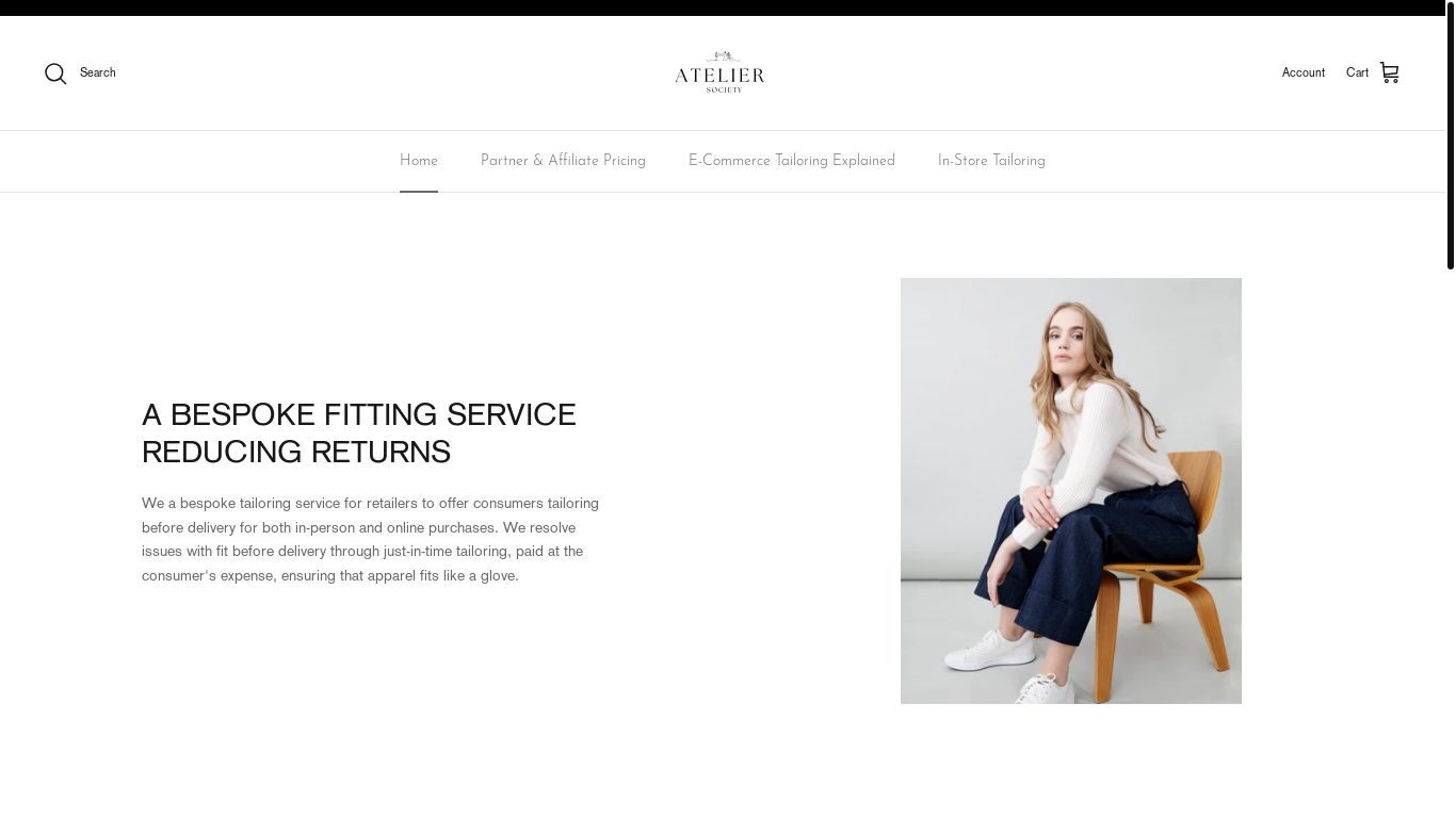 the desktop screenshot of ateliersociety.com