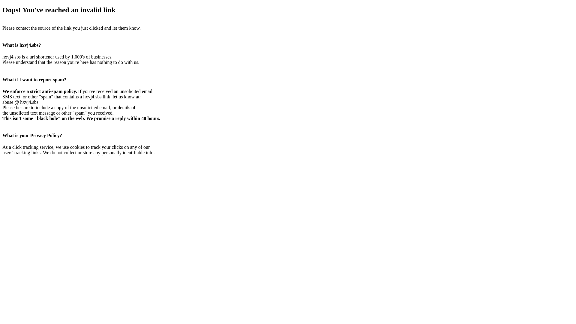 hxvj4.sbs URL Shortener - URL Scan Results | Tiny Scan