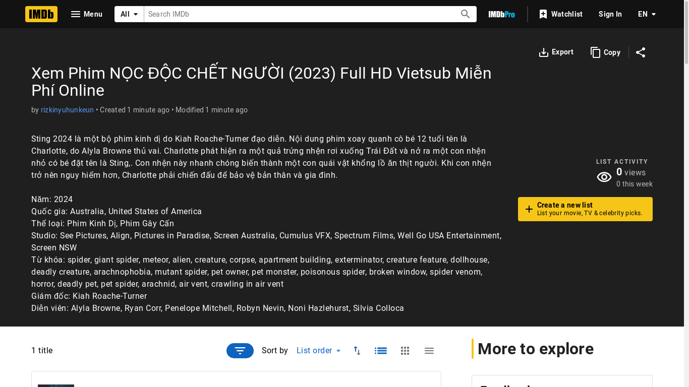 the desktop screenshot of m.imdb.com