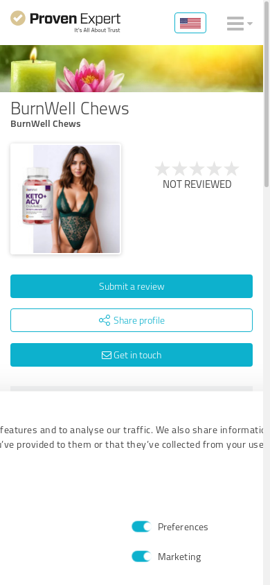 the mobile screenshot of www.provenexpert.com