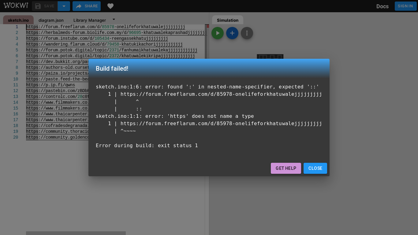 the desktop screenshot of wokwi.com