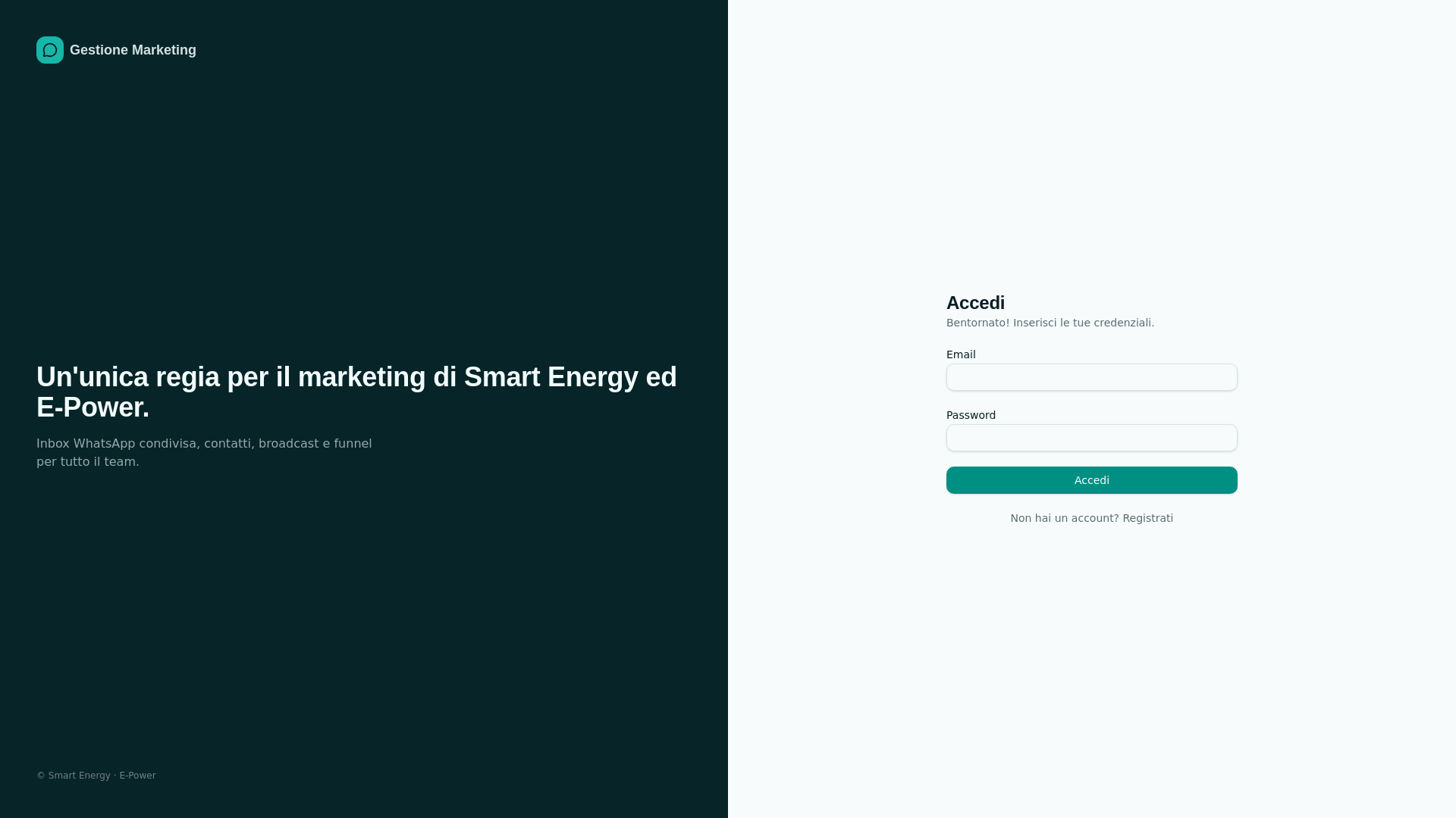 Accedi — Gestione Marketing - URL Scan Results | Tiny Scan