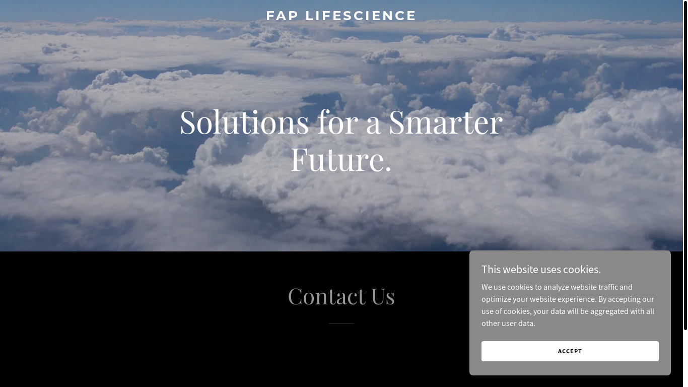 the desktop screenshot of faplifescience.in