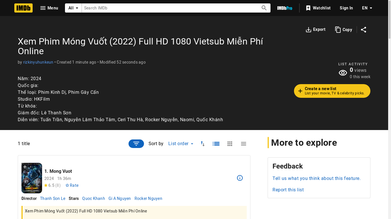 the desktop screenshot of m.imdb.com