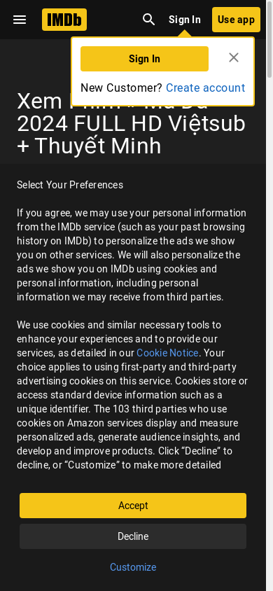 the mobile screenshot of www.imdb.com