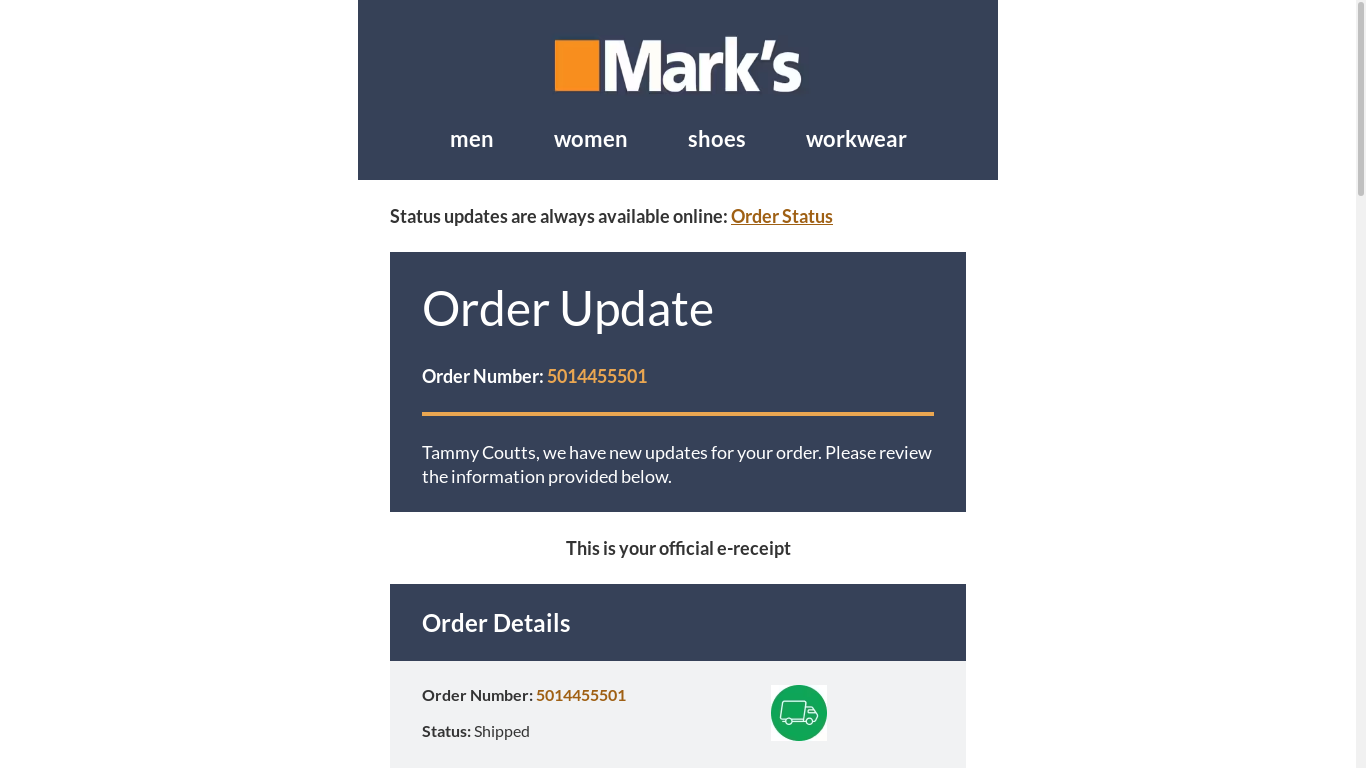 the desktop screenshot of view.email.marks.com