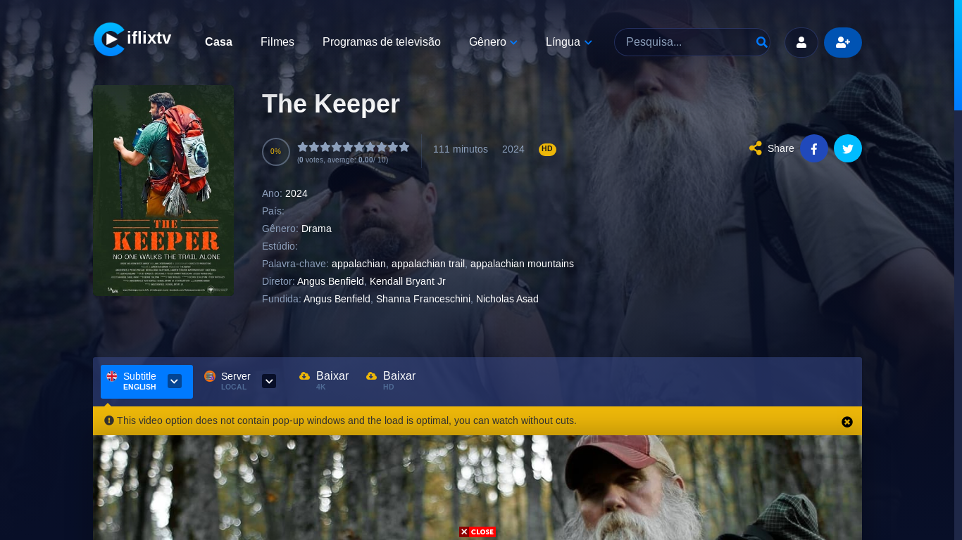 the desktop screenshot of iflixtv.xyz