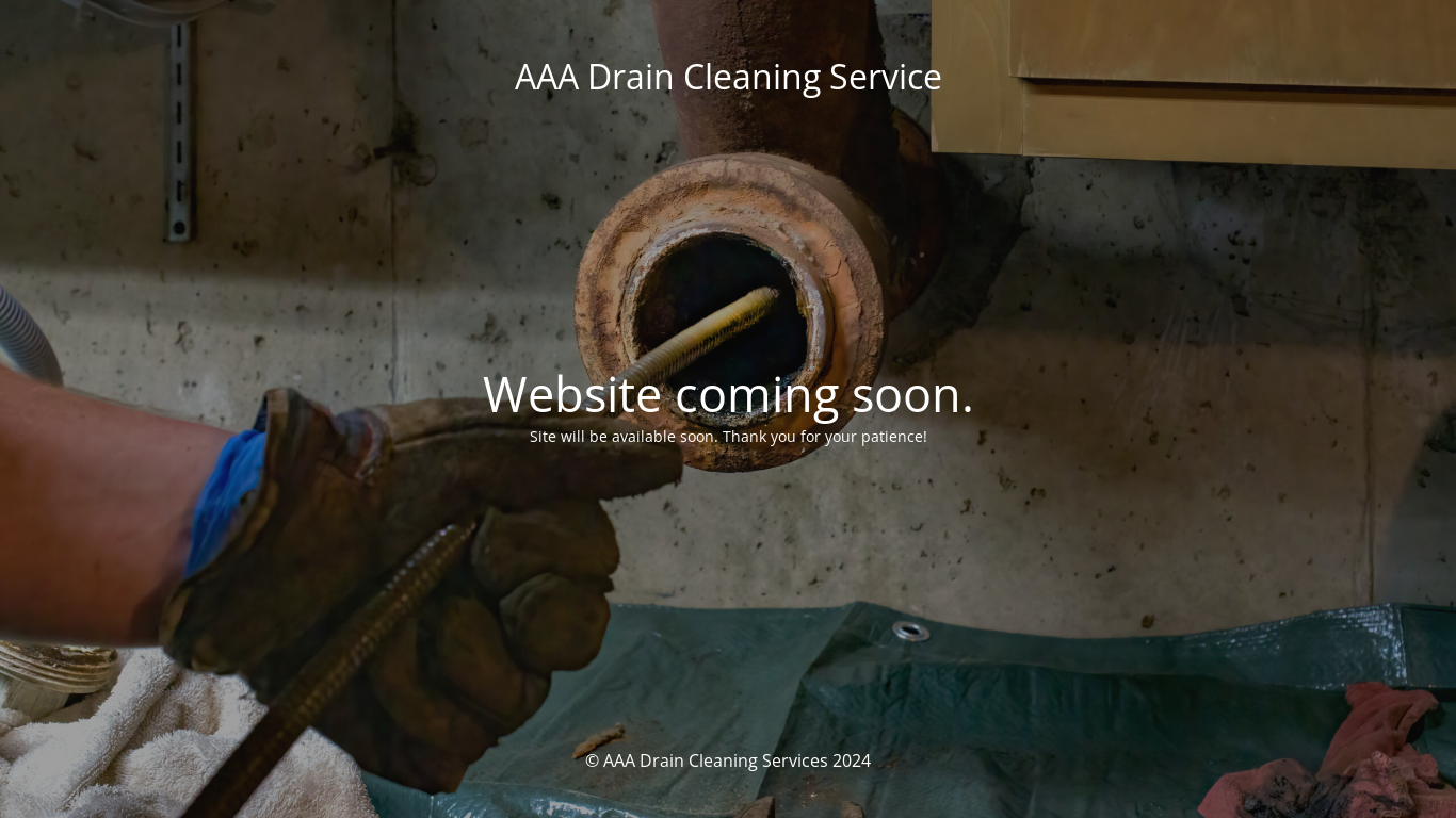 the desktop screenshot of aaadraincleaningservices.com.au