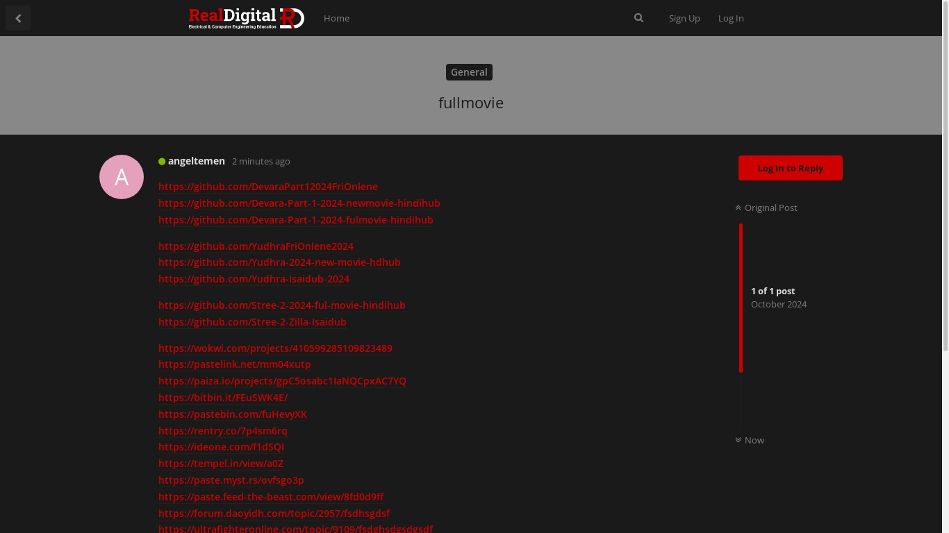 the desktop screenshot of forum.realdigital.org