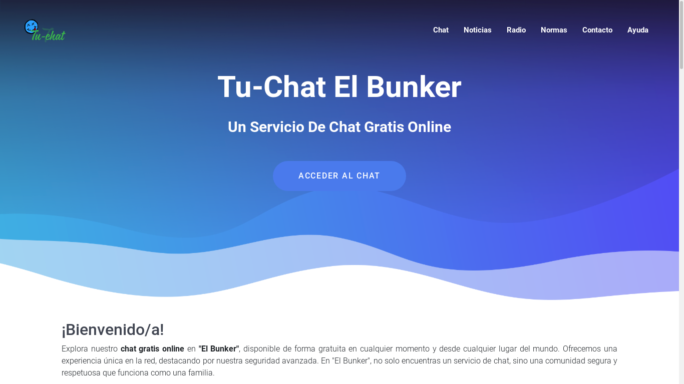 the desktop screenshot of tu-chat.com