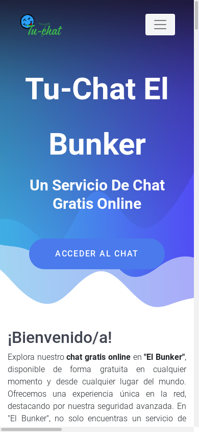 the mobile screenshot of tu-chat.com