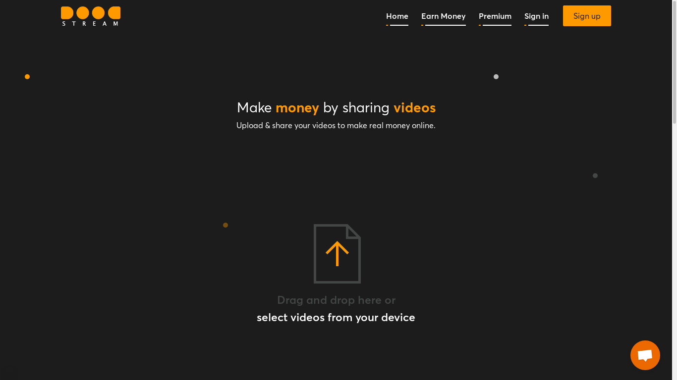 the desktop screenshot of doodstream.com