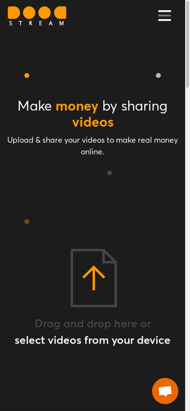 the mobile screenshot of doodstream.com
