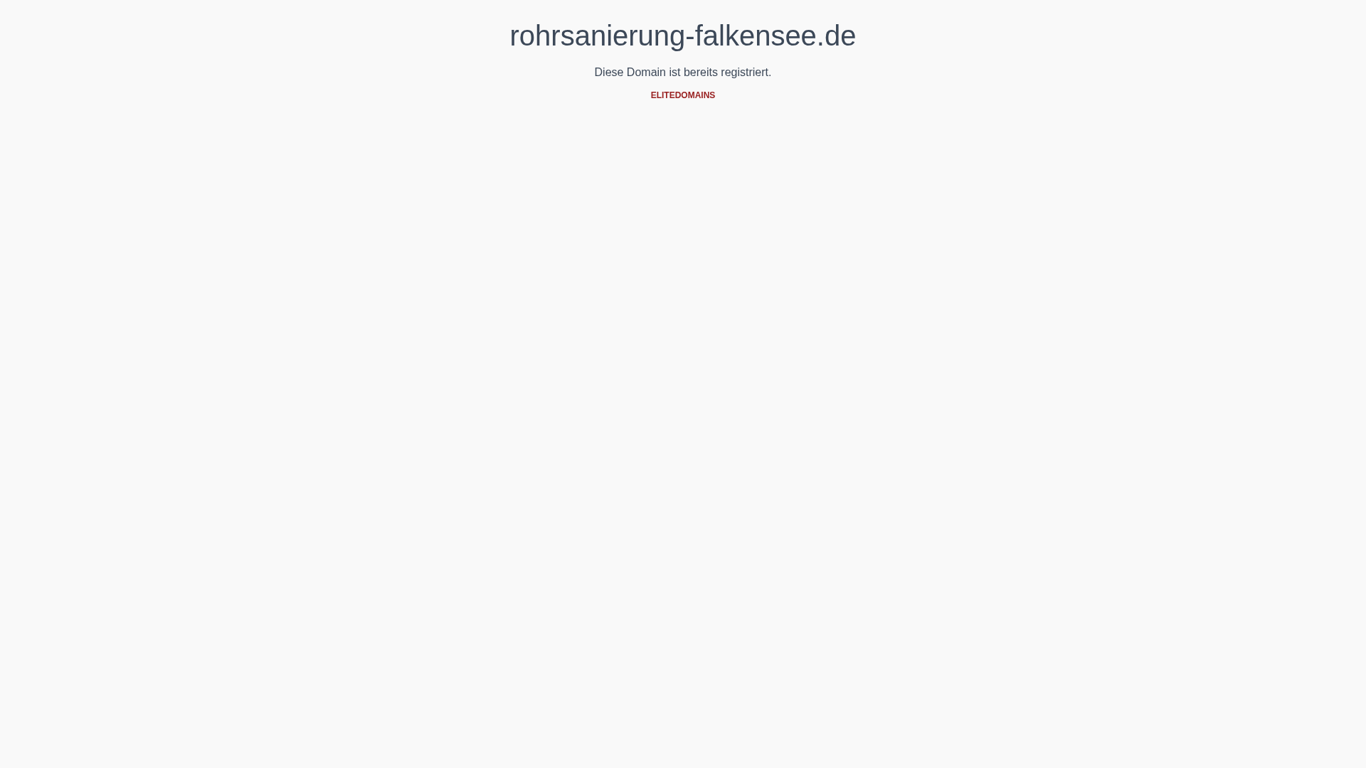 rohrsanierung-falkensee.de auf elitedomains.de - URL Scan Results ...