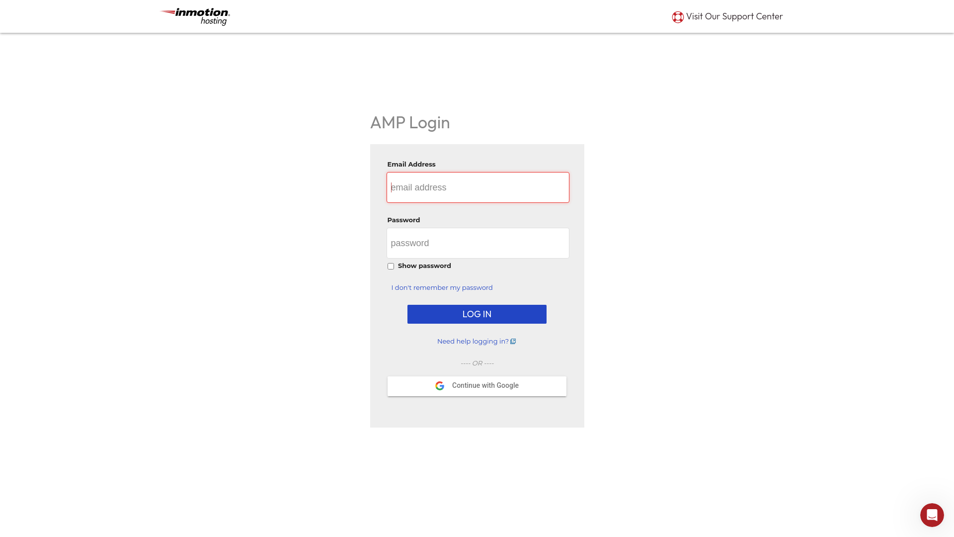 Customer Login | InMotion Hosting - URL Scan Results | Tiny Scan