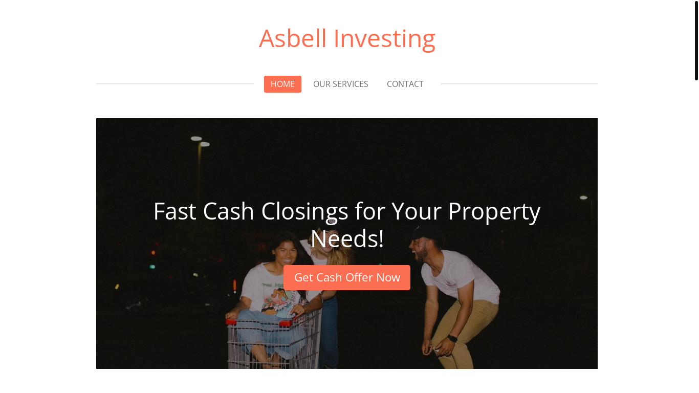 the desktop screenshot of www.asbell-investing.com