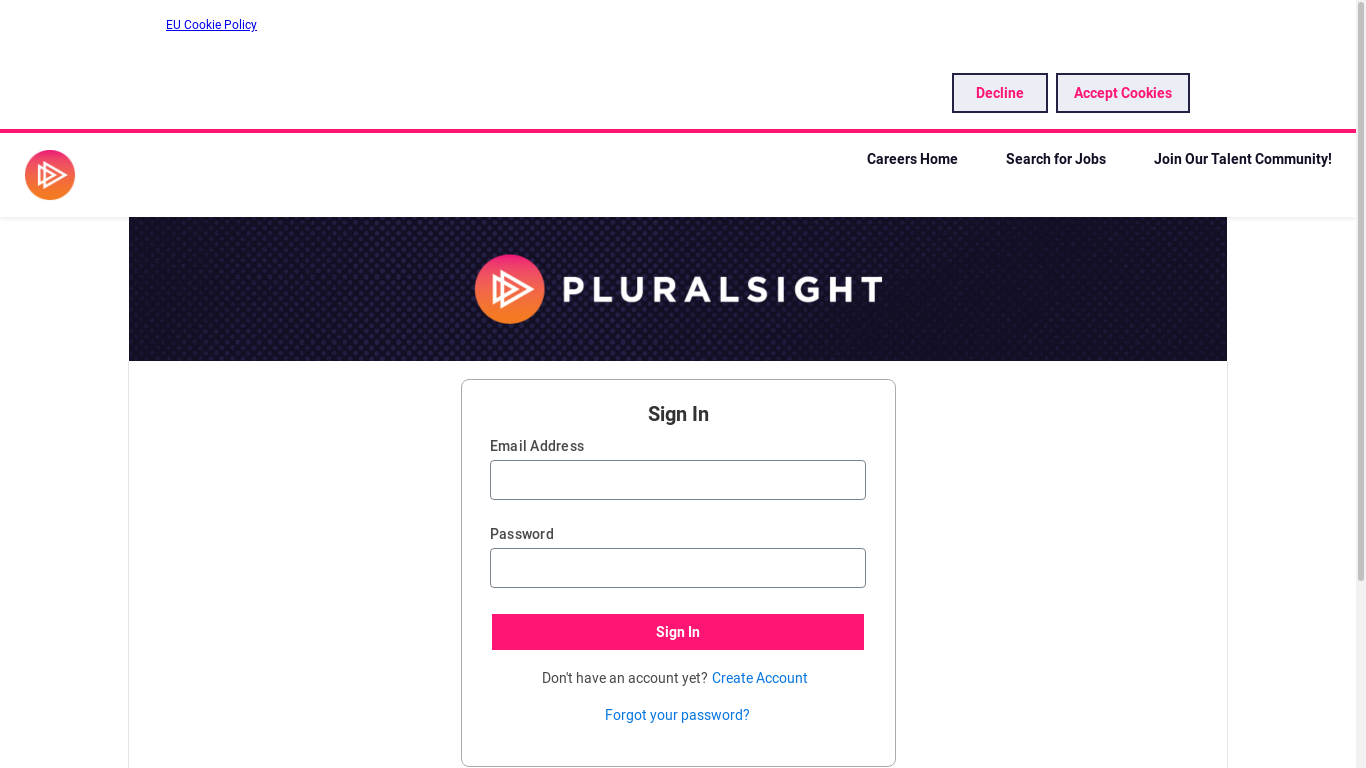 the desktop screenshot of pluralsight.wd1.myworkdayjobs.com