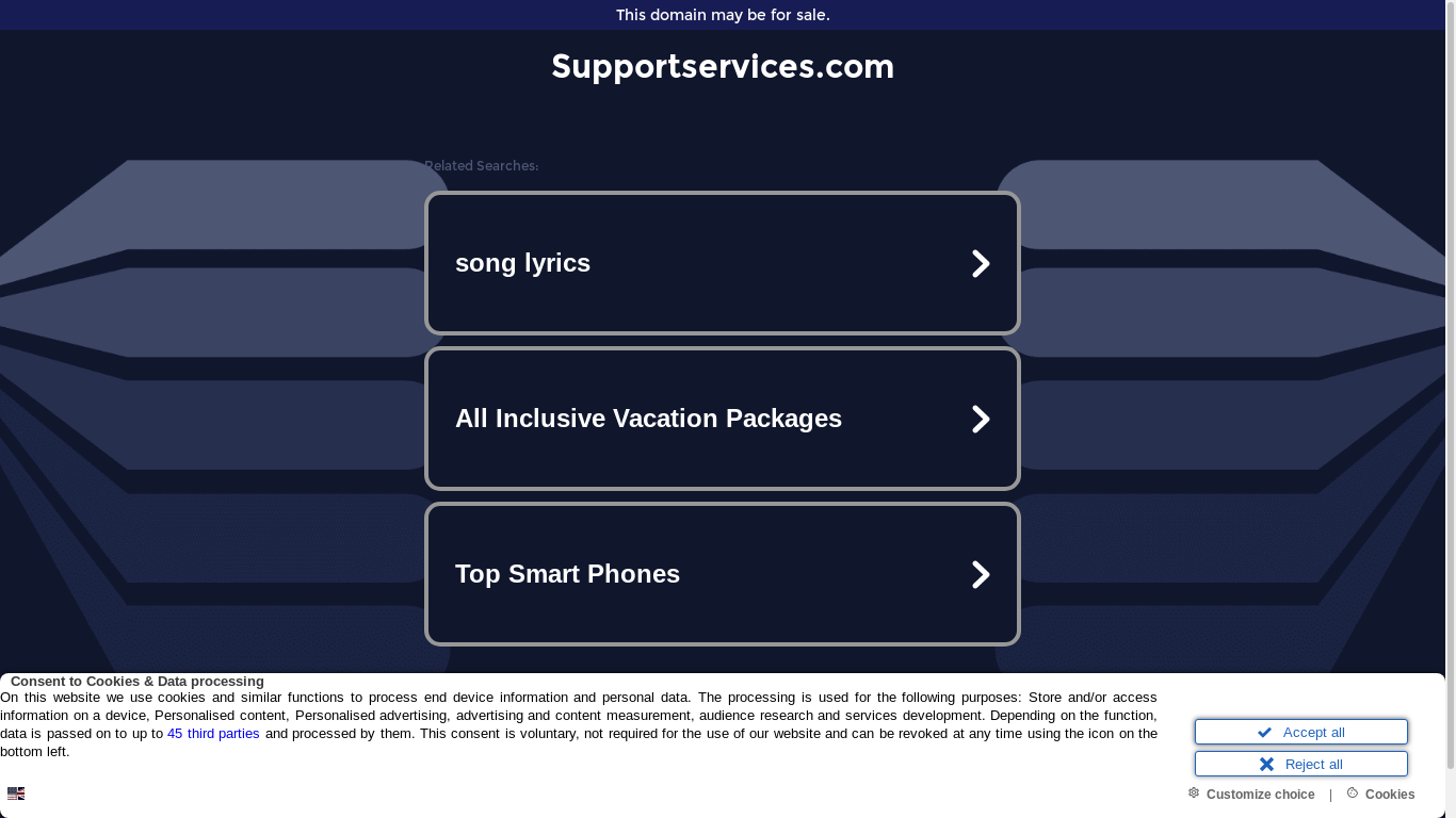 the desktop screenshot of ww17.supportservices.com