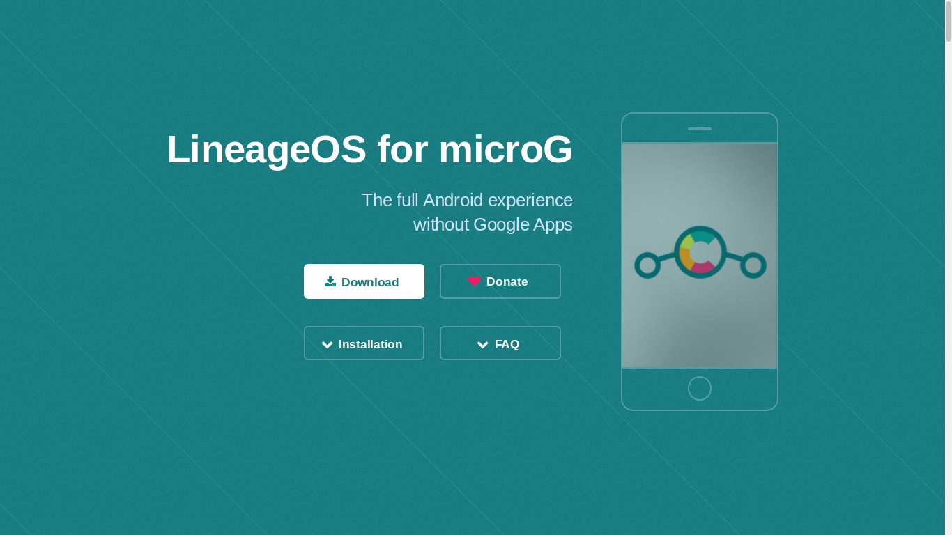 the desktop screenshot of lineage.microg.org