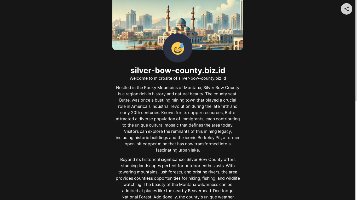 the desktop screenshot of silver-bow-county.biz.id