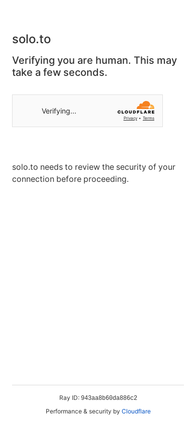 the mobile screenshot of solo.to