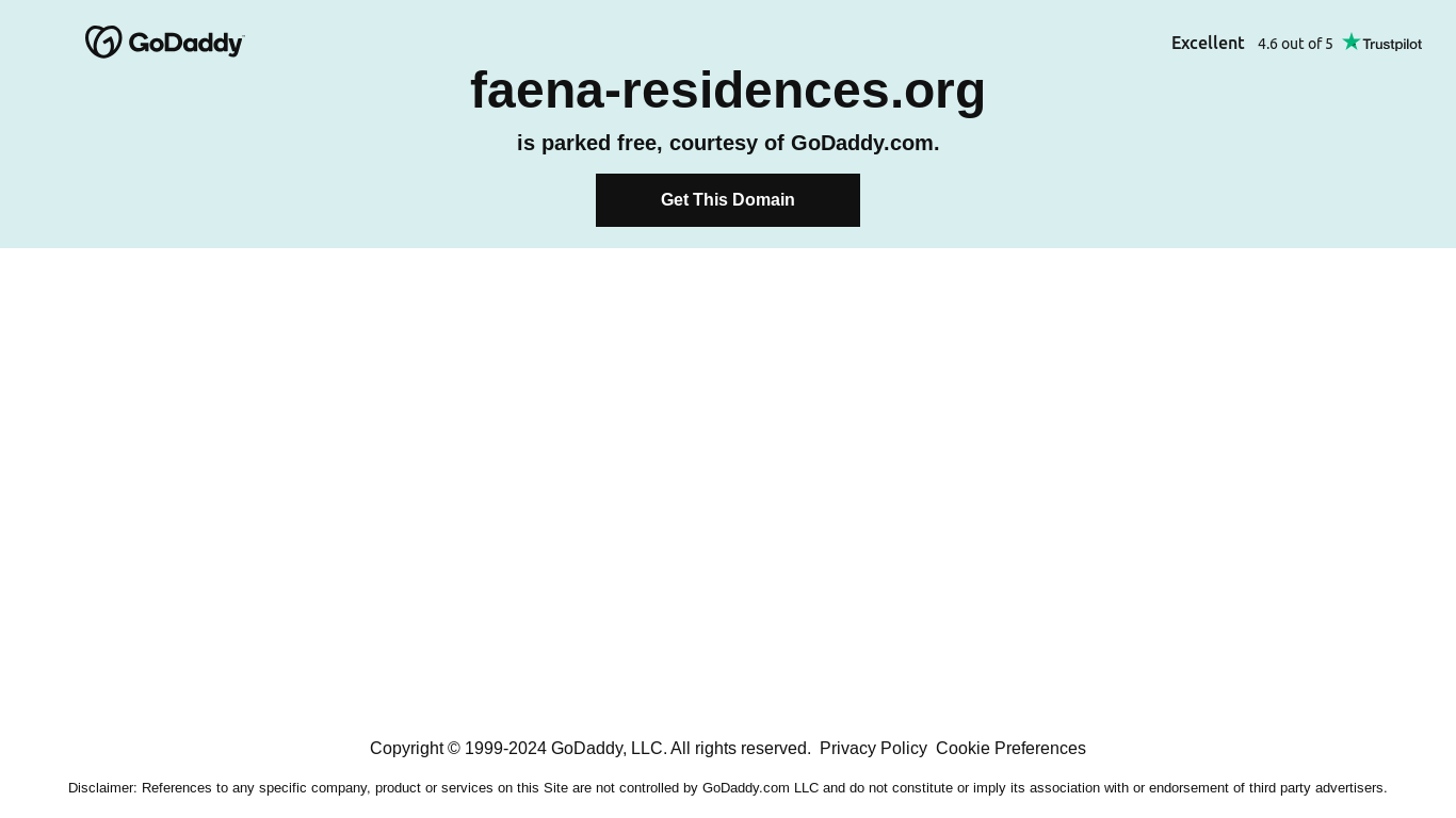 the desktop screenshot of faena-residences.org