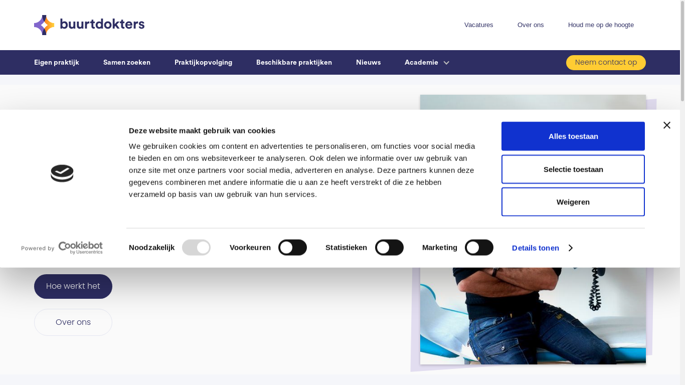 the desktop screenshot of www.buurtdokters.net